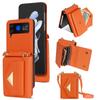Кожаный чехол с ремешком через плечо для Samsung Galaxy Z Flip 5 4 3 S23 S22 Ultra S21 FE A14 A54 A13 A53, кошелек, держатель для карт, ожерелье, противоударный чехол