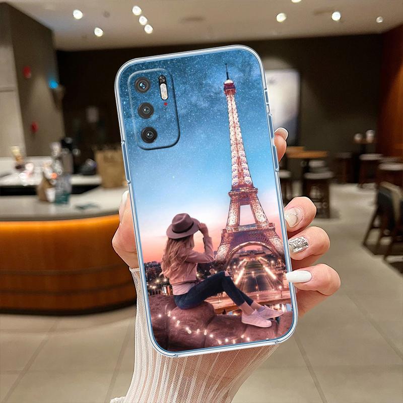 RE49 Париж Эйфелева башня Прозрачный чехол для телефона для Motorola Moto G7 G8 G9 G84 G85 G73 G24 G15 Z2 Play Power Plus