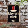Ретро Турецкий Чай Металлическая Вывеска Винтажная Чашка для Чая Настенное Искусство Водонепроницаемая Декор Кафе Бара Дома