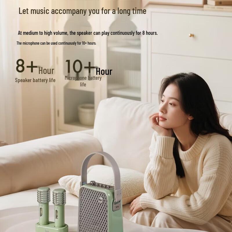 Divoom SongBird-HQ2 Bluetooth-колонка для караоке, штекер CN (адаптер в комплекте) (Китайская версия)