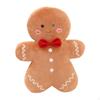 Christmas Cushions with Gingerbread Plush Doll for Home Decoration