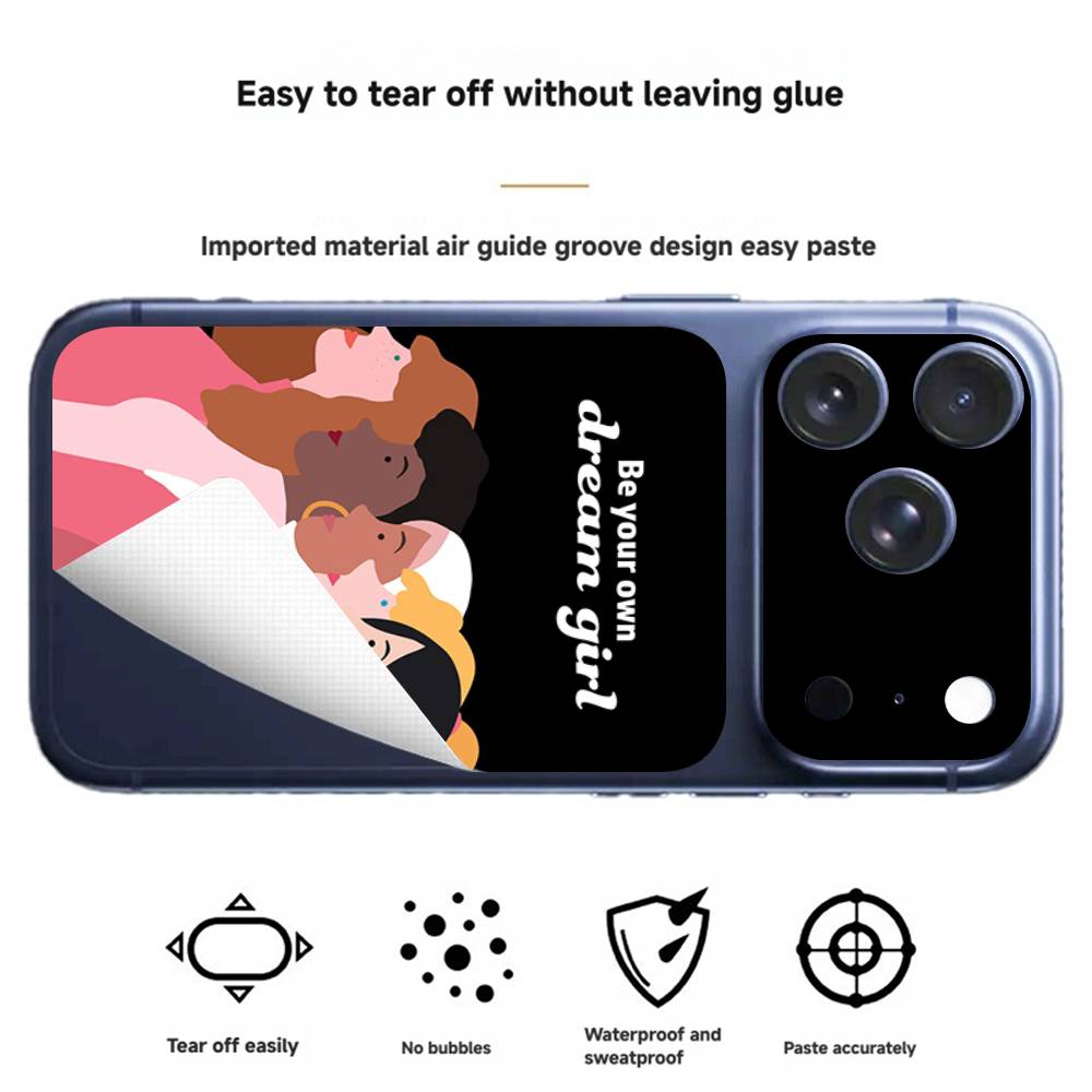 Феминистская Феминизм Эстетика Девушка Наклейка-Обертка для iPhone17 pro/17pro max Наклейка на Телефон Skin Защитная Пленка на Заднюю Панель Полное Покрытие