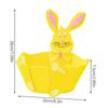 Металлическая Фетровая Корзина-Кролик Вырезанная Пасхальная Коробка для Хранения Домашний Декор Украшения Кролик Конфетница Шоколад