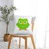 Сова Duolingo Duo (2) Квадратная наволочка Чехол для подушки Подушка Декоративная подушка Для дома Дивана Гостиной