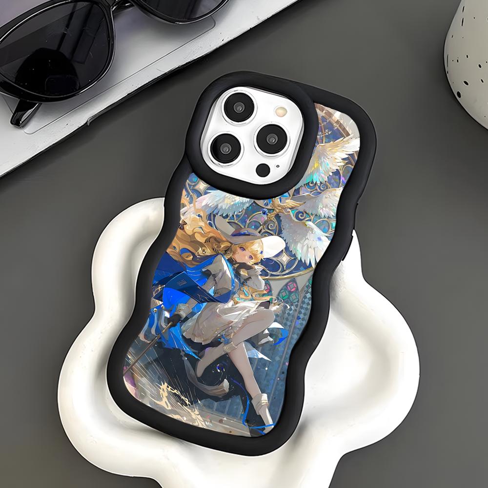 Wuthering Waves Phoebe Phone Case for iPhone 17 16 15 14 13 12 11 Air Pro Max Plus Wavy Edge TPU Colorful Cover Luxury Cover
