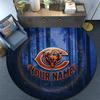 Custom Name Chicago Bears2 Round Area Rug,Carpet Rug for Living Room Bedroom Sofa Playroom Decor,Non-slip Floor Mat