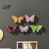 Office Memo Holders 5Pcs 3D Butterfly Refrigerator Magnet Inspired Kitchen Whiteboard Resin Decorative Magnets Magnetic Decor for Photos Notes