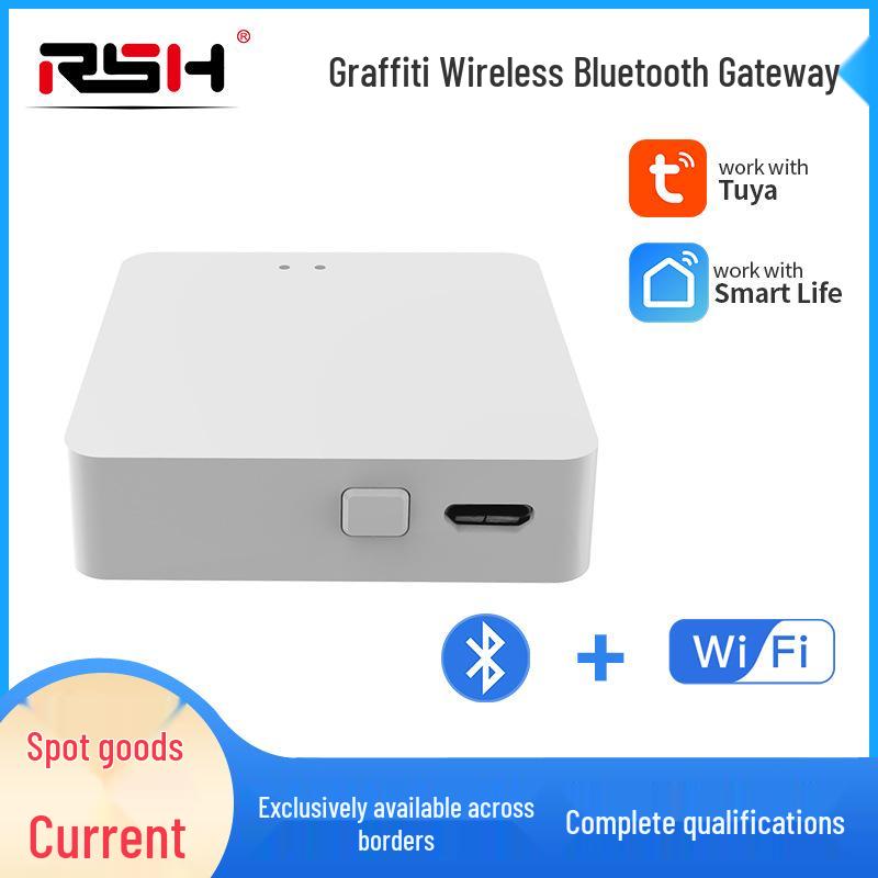 Graffiti Bluetooth WiFi Smart Hub: Alexa & Tuya Compatible Mini Mesh Gateway