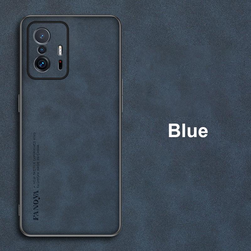 Чехол для Xiaomi Mi 11T Pro Роскошный чехол для телефона из искусственной кожи для Xiaomi 11T Pro Mi11T 5G Задняя крышка Матовый силикон Полная защита