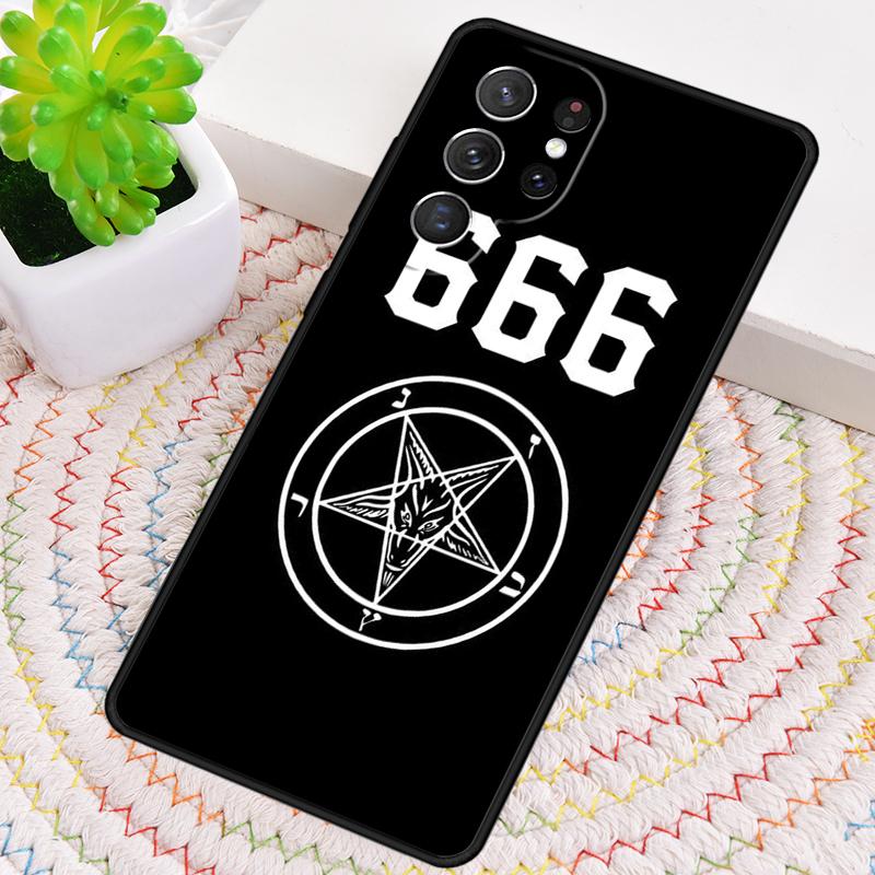 Пентаграмма 666 Демонический Силиконовый Чехол Для Телефона Для Samsung Galaxy note 10 pro S26 S25 S24 S23 S22 S21 Plus S25Ultra Capa Чехол