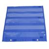 Magnetic Pocket Chart for Students 5 Rows Transparent Pockets Schedule Pocket Chart for Home School Activities Blue