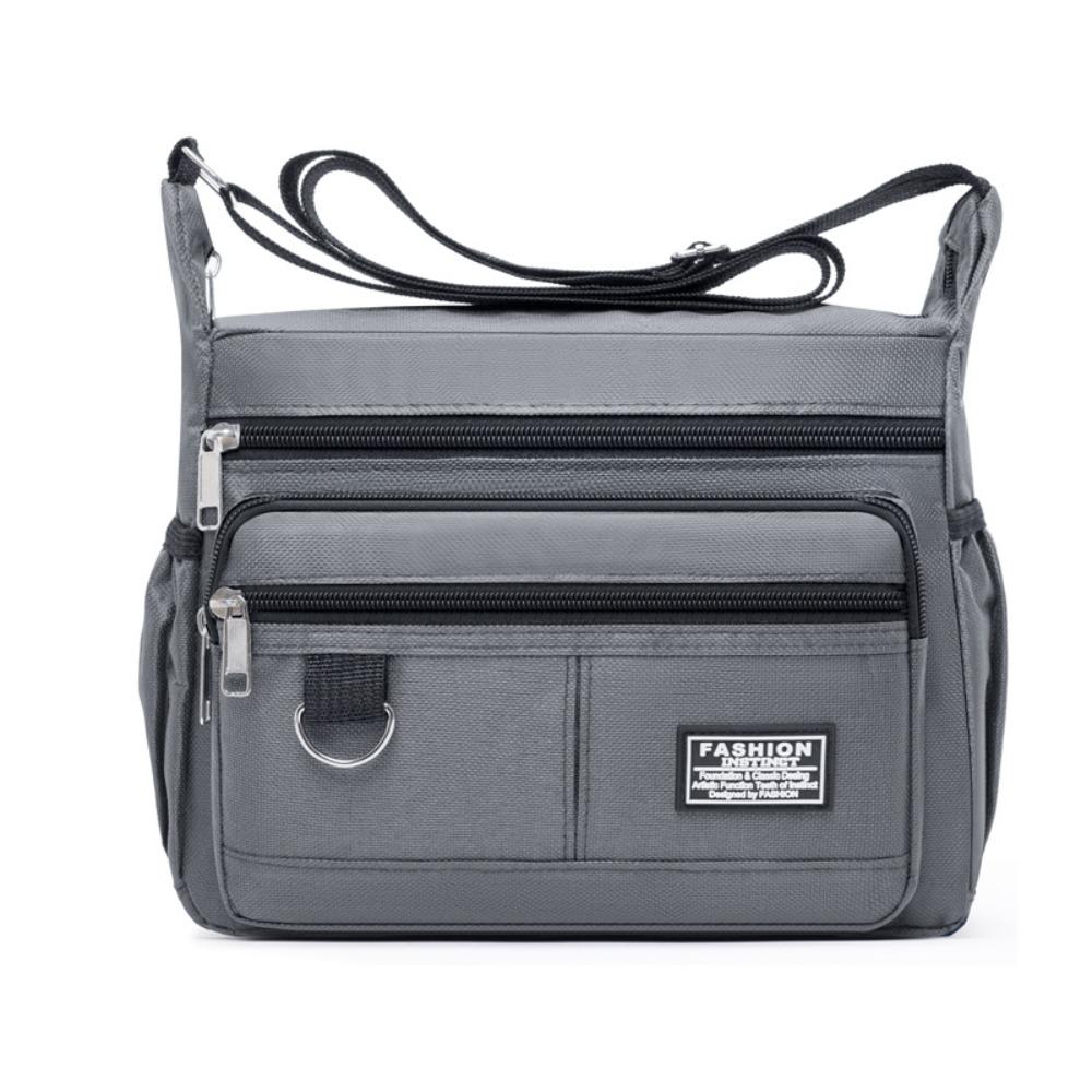 Водонепроницаемая мужская деловая сумка большой емкости из ткани Оксфорд, модная мужская сумка через плечо, мужская