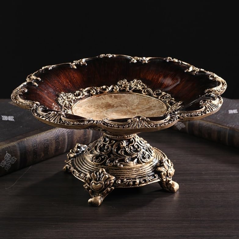 Фруктовница Корзина Европейский Стиль Фруктовая Тарелка Ретро Гостиная Конфетница Большая Бытовая Тарелка для Сухофруктов Украшения для Кофейного Столика Фрукты