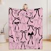 Bow Blanket For Boys Girls - 4 Sizes And 30 Plus Colors Custom Bow Blanket Gifts for Relatives And Friends