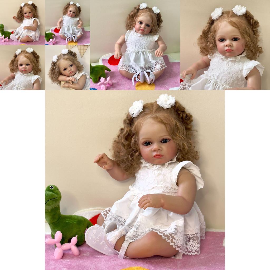 Силиконовая кукла реборн 60 см, реалистичные детали вен для коллекционеров и дарителей