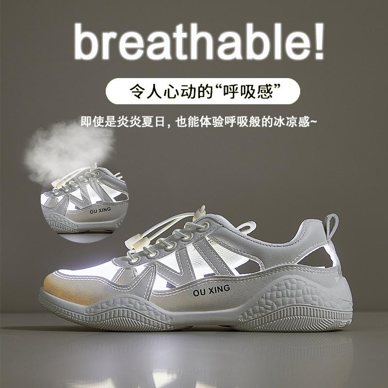 Breathable Little White Shoes Student Korean Version of Female Tide Summer New Mesh Board Shoes Street Shooting Sports Shoes HY101