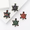 Fashion Retro Alloy Rhinestone Little Turtle Brooch Creative Light Luxury Men'S And Women'S Clothing Corsage Jewelry Pin