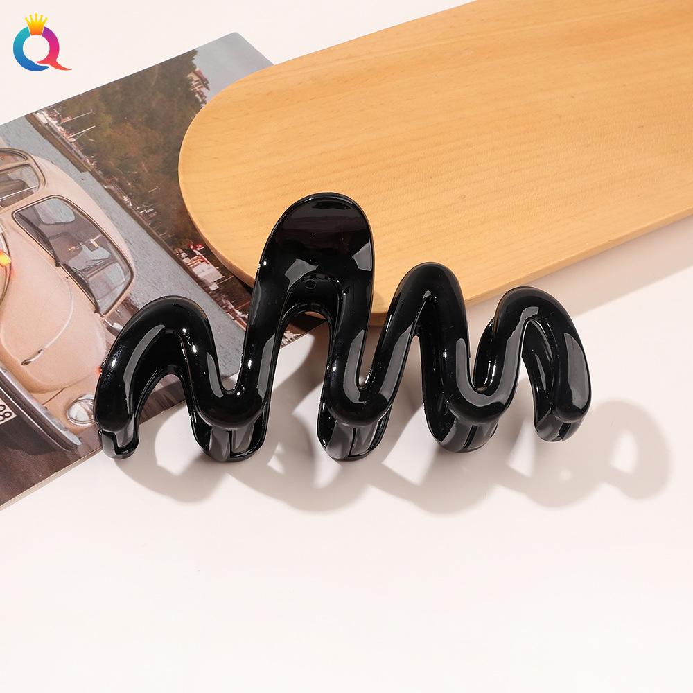 Цветная заколка для волос с волнистым кончиком Заколка для волос Заколка для волос Updo Заколка-акула Аксессуары для волос