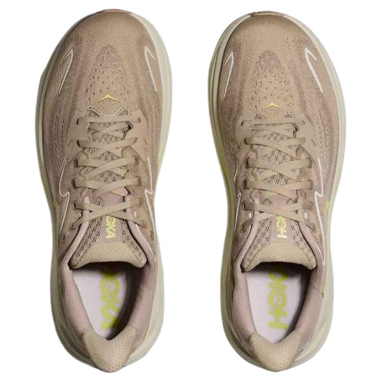 HOKA Clifton 10 Raw Linen Stone Мужские Кроссовки Серые 1162030-RNN