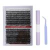 DIY Lash Extension Kit 240pcs Individual Eyelash 9‑16mm Clusters Eyelash Extension Kit with 2ml