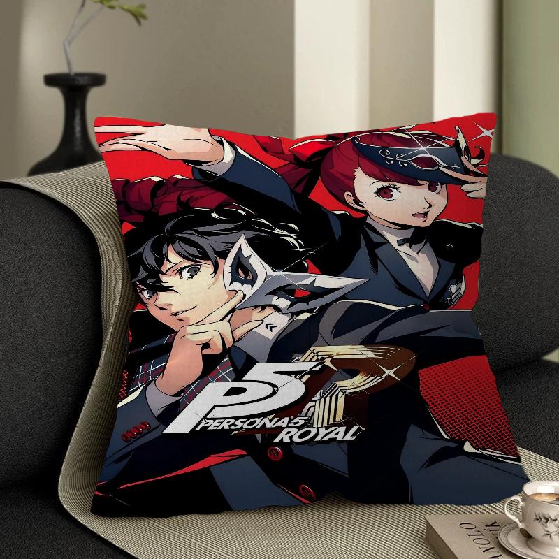 Игровая наволочка Persona 5 Наволочка для диванной подушки Декор для комнаты Подарок детям