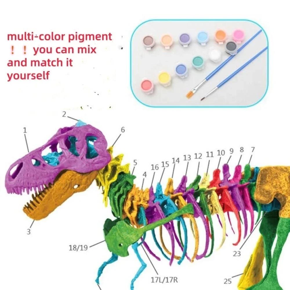 Большие DIY Игрушки-Скелеты Динозавров Украшение Симуляция Модели T-Rex Парк Скелетов Jurassi Ископаемый Дракон для Детей Мальчиков