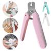 Электрические кусачки для ногтей 2 в 1 со светодиодной подсветкой, универсальные кусачки для ногтей, ножницы для ухода за когтями питомцев из нержавеющей стали, зоотовары