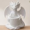 Горшок для цветов со встроенными дренажными отверстиями, 3D-печатный держатель для ручек в форме дракона, Уличный цветочный горшок для небольших зеленых растений