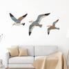 3Pcs/Set Wooden Seagull Wall Decoration Farmhouse Rustic Flying Gull Wall Art Home Bedroom Living Room Bathroom Wall Decorative Sign