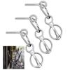 Stainless Steel Horse Trailer Ties Silver Tie Horse Buckle Horse Tie Ring Equestrian Supplies