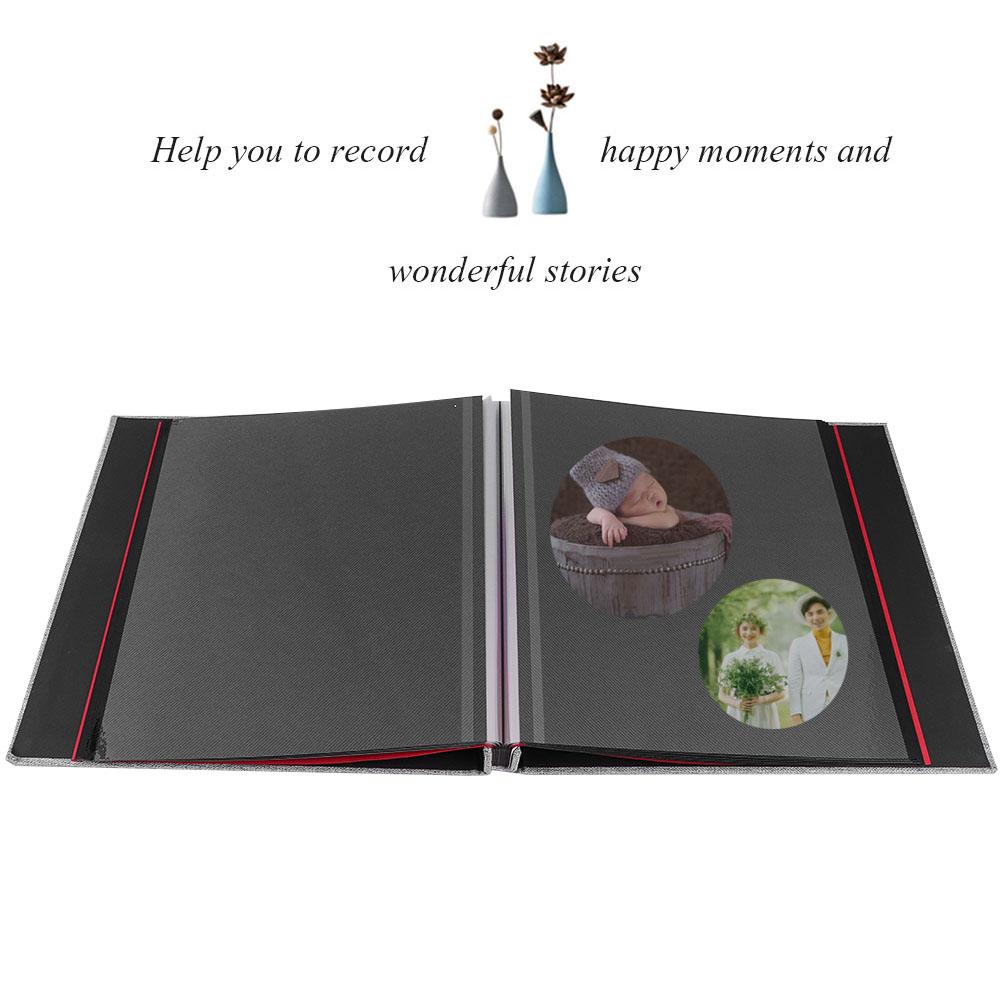 Simple Linen Cover DIY Self Adhesive Album Scrapbook Handmade Creative Craft 20 Pages #5