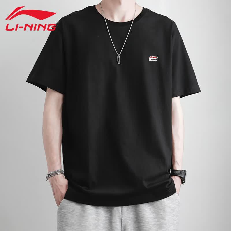 Li-Ning Мужская повседневная футболка с коротким рукавом