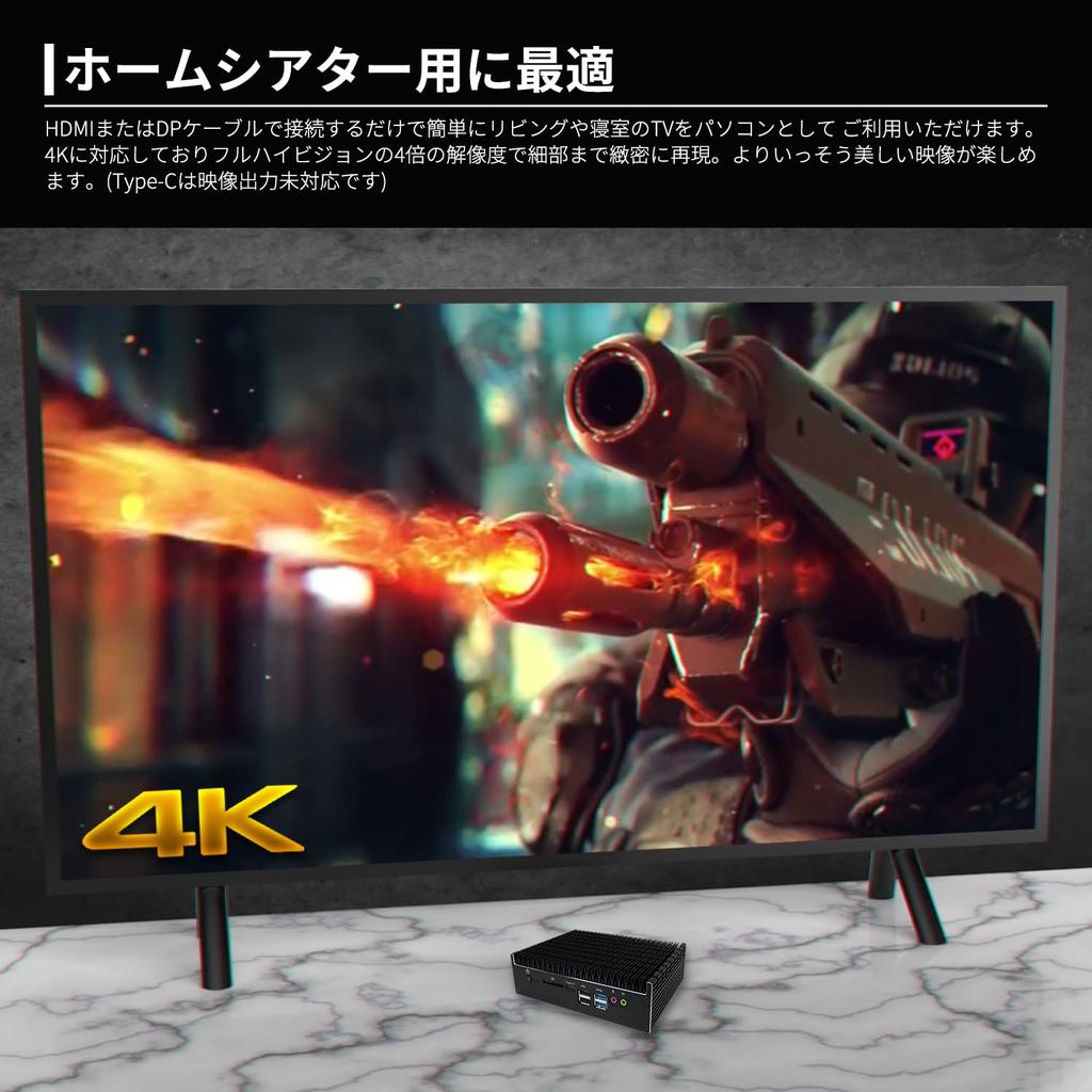 Skynew Fanless Mini PC Silent 16GB 512GB with Windows 11 Generation 6E 10th Generation Power Automatic Startup When Powered WOL PXE Boot RTC