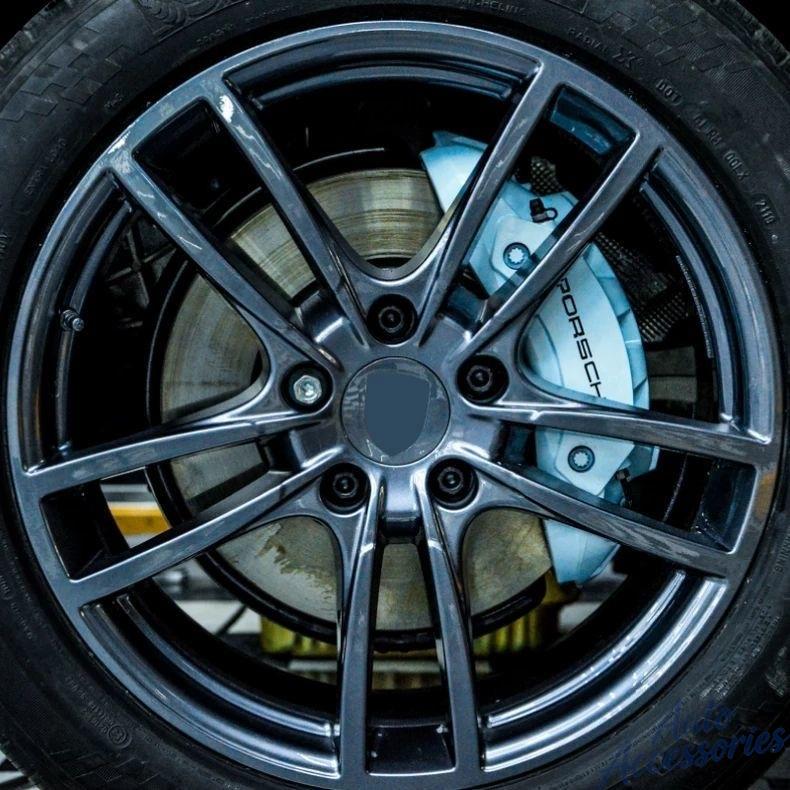 hbcr1 Car Brake Caliper Sticker High Temperature Waterproof Decal For Porsche Cayenne Panamera Macan 911 Taycan Boxster Cayman Pajun