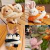 Cute Stuffed Animal Keyring With Soft Material For Backpack And Keys