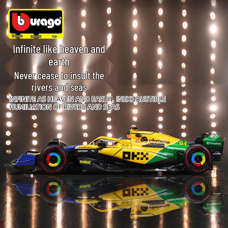 Ббураго 1:43 McLaren MCL38 2024 Гонка Формулы-1 Монако Модель сплавной машины