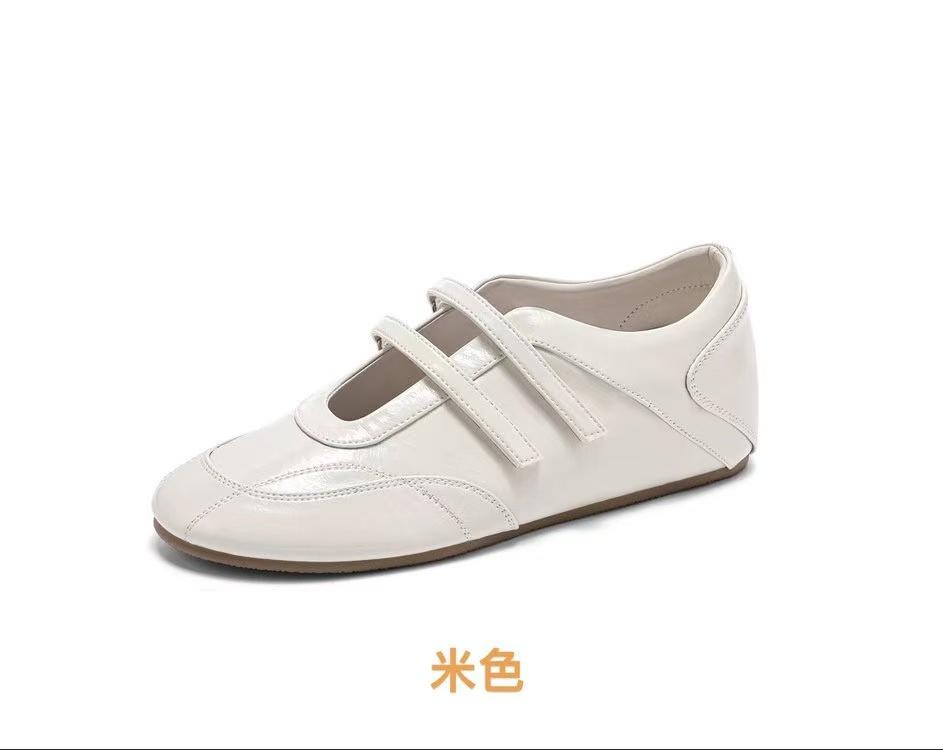 Fashion Vintage French Woman Shoe Spring New Round Flat Shoes Fashion Mary Jane Shoes Versatile Women Casual Shoes Anti Slip Ballet Shoe