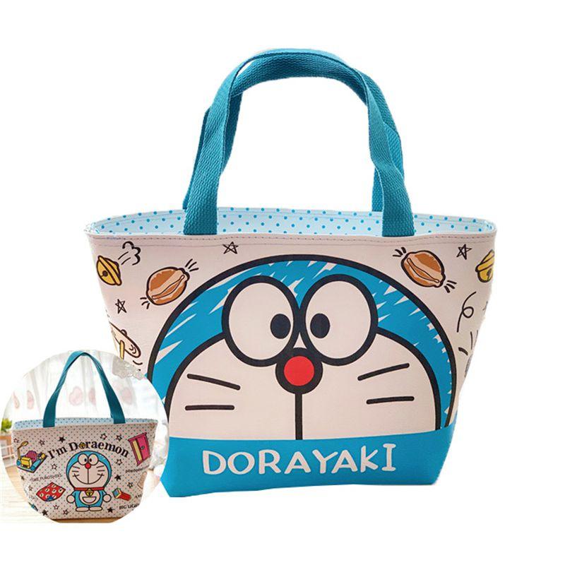 Colorful Stitch Insulated Lunch Bag With Comfortable Handle Versatile Food Storage For Kids And Adults