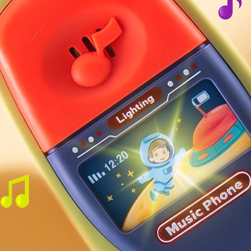 Kids Plastic Telephone Music Toy Simulation Digital Enlightenment Phone Toy for Boy Girl Early Education Gift