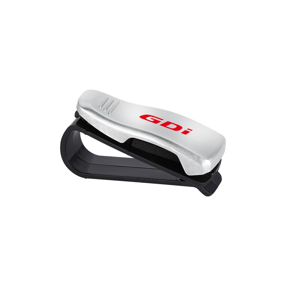 1/2PCS Car Badge Glasses Clip Auto Sun Visor Clamp Sunglasses Storage Accessories For Hyundai GDI Tucson Santafe Elantra i20 i30 lj2