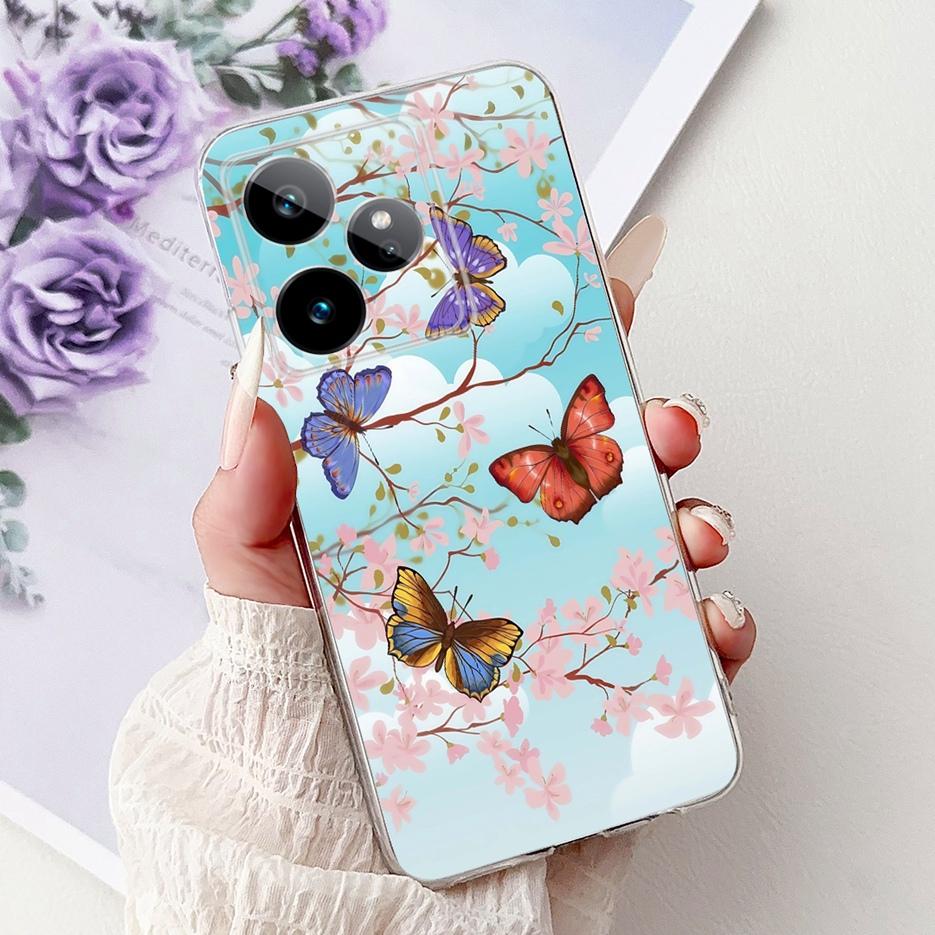 Чехол для Realme GT7 5G RMX5061 Новый Роскошный Расписной Мягкий Тонкий Чехол для Телефона Для Realme GT 7 Pro GT7 T RealmeGT 7T Fundas Бампер