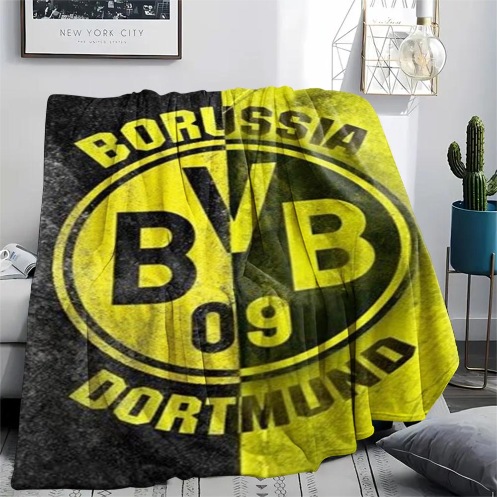 1pc Dortmund Print Flannel Blanket, High quality Comfortable for All Seasons, Home Decor, Warmth and Comfort, Perfect for Christmas Gifts28