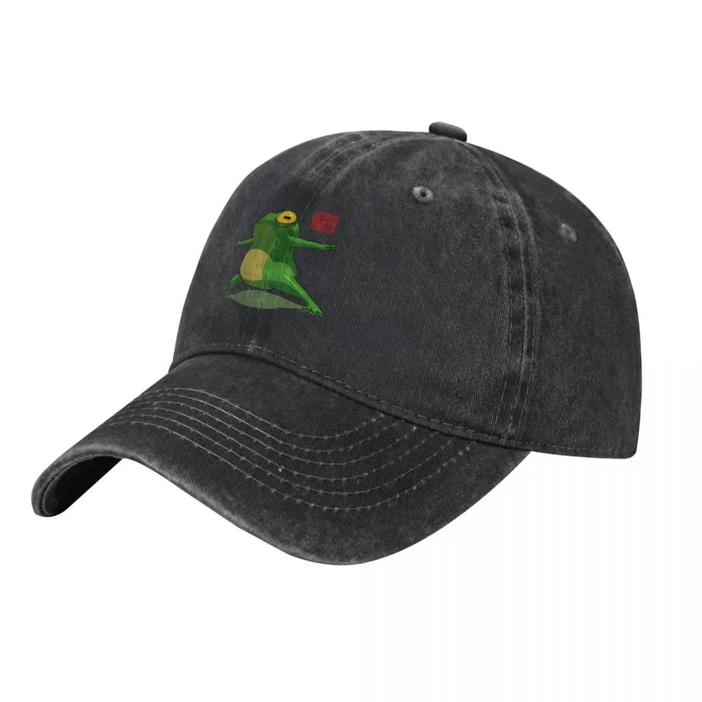 Yoga Frog Warrior One Pose Baseball Cap fishing caps Unisex Luxury Cap Trucker Hat Luxury Unisex Hat Ladies Unisexs