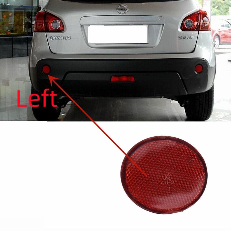 Для Nissan Qashqai 2007-2013 Автомобильный Задний Бампер Отражатель Противотуманная Фара Противотуманный Фонарь Красный Задний Хвост Центральный Бампер Противотуманная Фара