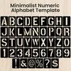 42 Pcs 3 Inches Letter Stencils Reusable Plastic Alphabet Symbol Number Templates Interlocking Craft Stencils Kit for Painting On Wood Wall Fabric