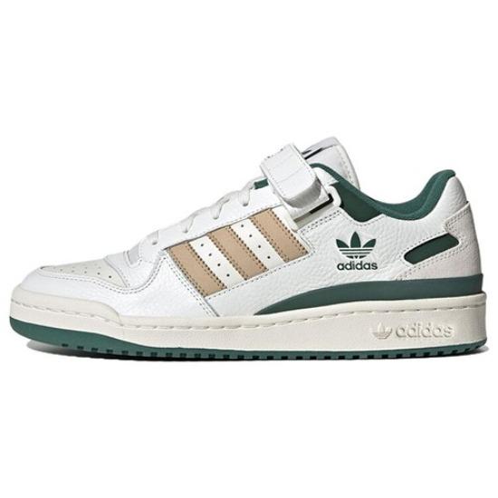 adidas Forum Low Dark Green/Core White/Magic Beige - IE4585