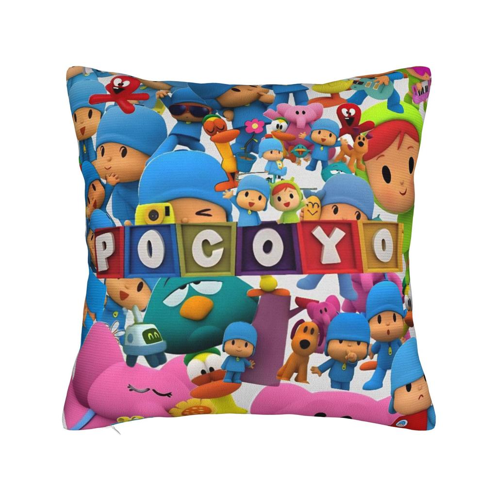 Decorative Pillow Cover Pocoyoes Cartoon Comdy Stuff Home  Throw Pillow Case Cover Drop Shipping Multi-Size