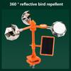 Ветроуправляемый, безвредный, вращающийся на 360 градусов, светоотражающий, визуальный отпугиватель птиц, отпугивающий голубей и дятлов