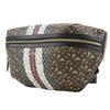 BURBERRY TB Monogram Stripe E Canvas Bum Bag body bag 8021483 Brown PVC/leather unisex Used