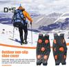 1 Pair Ice Grips 5-Stud Snow Gripper Over Shoe Boot Traction Cleat Anti-slip Crampons Ski Shoes Cover for Hiking Shoes